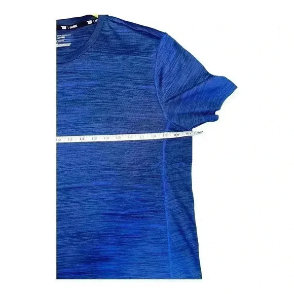 Tek Gear Mens Blue Dry Tek Tee, Medium - Picture 4 of 5